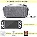 Compatible with Switch Lite Case EVA Protective Carrying Case for Switch Lite Cover Video Game Accessories for Nintendo Switch Lite Gifts for Men Husband Kids Teens (GrayWhite)thumb 3