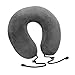 ROULER Neck Pillow-Memory Foam Airplane Travel Pillow - with Eye Mask, Earplugs and A Travel Pouch Included (Grey)