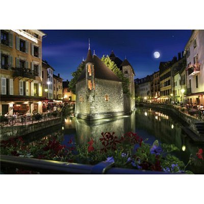 Puzzle 1000 pièces – Paysages nocturnes : Annecy, France