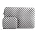 MOSISO Laptop Sleeve Compatible with MacBook Air/Pro, 13-13.3 inch Notebook, Compatible with MacBook Pro 14 inch M4 M3 M2 M1 Pro Max 2024-2021, Diamond Foam Neoprene Bag with Small Case, Gray
