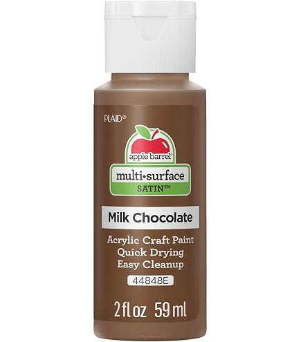 DecoArt Crafter's Acrylic Paint - 8 Oz Cinnamon Brown, Non-Toxic & Fast Drying For Crafts & DIY