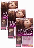L'oreal Healthy Look Creme Gloss - Medium Golden Brown 5g (Pack of 3)