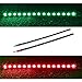 Ecosin® 2x Boat Navigation LED Lighting RED & GREEN Waterproof Marine LED Strips Great Roof Light For Cars