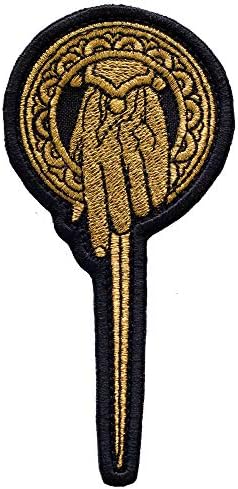 Patch Iron On, Sew On. Righhand of The King. Size: 5'' X 2.5''.