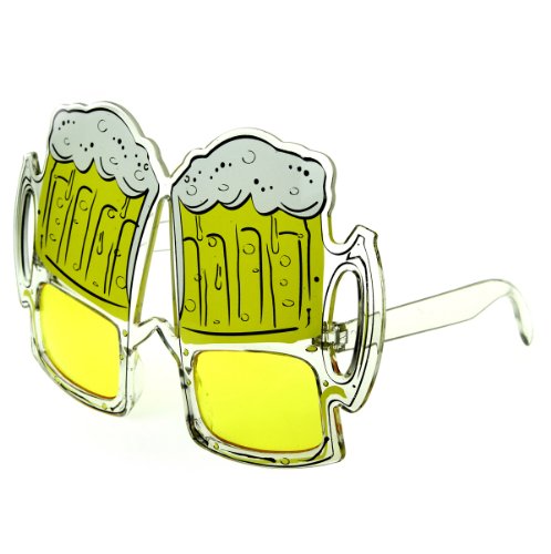 zeroUV - Official Beer Fest Beer Goggles Funny Novelty Party Glasses (Yellow)