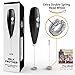 Milk Frother - Coffee Frother Electric Whisk - Powerful Latte Cappuccino Frother Wand – Hot Milk Foam Maker - Best Milk Mixer - Free eBook - Extra Whisk Worth $3,97