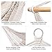 Finether Mesh Hammock Chair Swing, Netted Swing Chair Swing Seat Rope Hanging Chair for Any Indoor or Outdoor Spaces, 300 lbs Weight Capacity,White