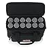 Gator Cases Padded Microphone Carry Bag with Foam Drops for Up to (12) Wired Microphones (GM-12B)