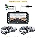 Dash Cam Front and Rear Claoner FHD 1080P Backup Car Camera with Night Vision, 3 Inch IPS Screen, 170° Wide Angle, Loop Recording, G-Sensor, Motion Detection, Parking Monitor with SD Card