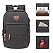 ibagbar Canvas Backpack Rucksack, Vintage Laptop Backpack with USB Charging Port Casual School Bag Travel Daypack for Men Women Fits up to 15.6 inch Laptop - Black III