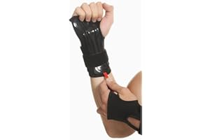 findqiao 1 Pair of Impact Wrist Guard, Adult Unisex Wrist Protection, Black, Suitable for Snowboarding, Skating, Motocross, S