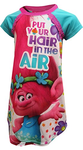 Dreamworks Movie Trolls Put Your Hair Up Nightgown for Little Girls