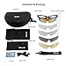 Sireck Sports Sunglasses + 5 Lenses - Polarized - Adult Unisex - Smoked - Polycarbonate Lenses - Full Rim Plastic Frame - Abrasion Resistant, Lightweight, Polarized - Golf, Hiking, Fishing, Cycling