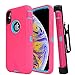 Casa Shockproof Case Compatible With iPhone Xs Max 6.5'', Touch 3 in 1 Heavy Duty Holster Case Belt Clip + Armor Protective Kickstand Cover for Apple iPhone Xs Max 6.5'' 2018
