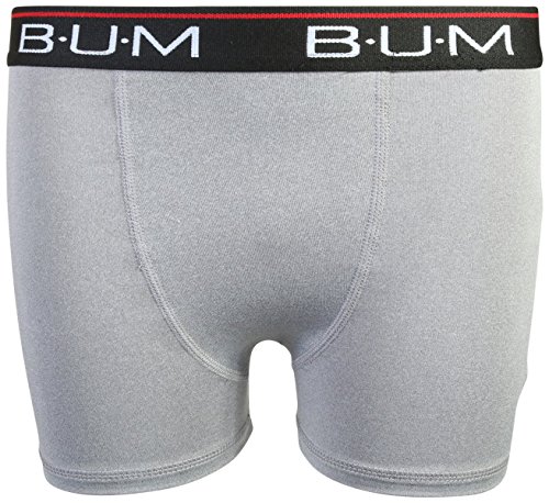 B.U.M. Equipment Boys\' Performance Active Compression Underwear Boxer Briefs (6 Pack), Red/Black/Grey, Large/12-14' - Thumbnail 3