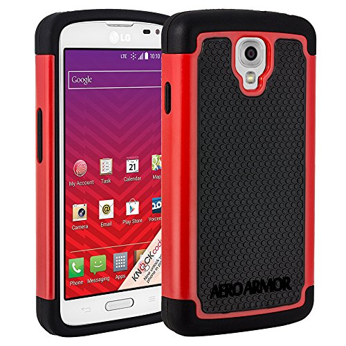 AERO ARMOR Protective Case for LG Volt LS740 - RED