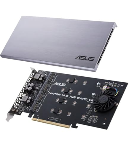 内蔵型SSD ASUS HYPER M.2 GEN 4 CARD PCIe > NVMe x4 ASUS HYPER M.2 X16 Gen 4 Card - Micro Center