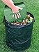 Lawn Bags Pop Up Leaf Bag with 2 Leaf Grabbers or Scoops - Heavy Duty 32 Gallon Reusable Collapsible Garden Bag or Yard Waste Container by Fern and Foliage
