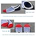 Spikerking Men No Show Cotton Deodorant Anti Off 3 Pack Crew Socks (Size:6-11) (US Shoe Size 6-11, 6 Pairs(2gray2red2skyblue)