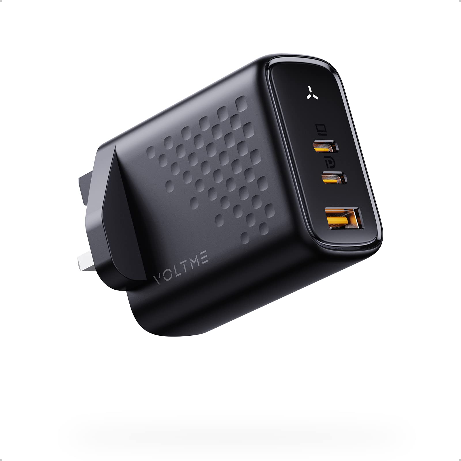 VOLTME USB C Plug, 65W USB C Charger GaN III, Fast Charger Plug for MacBook Pro/Air, iPad Pro, Galaxy S22/S21, Dell XPS 13, Note 20/10+, for iPhone 14, Black