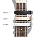UKULELE CAPO - 4 String for Soprano, Concert Ukulele Zinc Alloy Professional Capo Lightweight Feeling with 2pack Ukulele Felt Picks (Black)