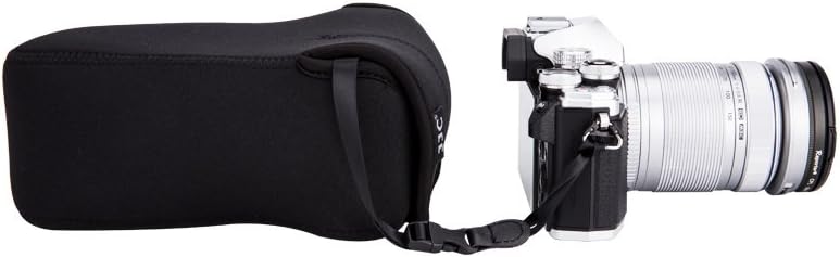 JJC Neoprene Camera Case Pouch Bag for Canon EOS M50 M5 M6 Mark II + EF-M 55-200mm/EF-M 18-150mm Lens - Image 4