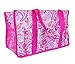 BVGIFTS Utility Organizer mini tote hand bag keep it caddy in Pink Paisley
