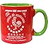 Large 20 oz Sriracha Hot Sauce Red And Green Ceramic Mug