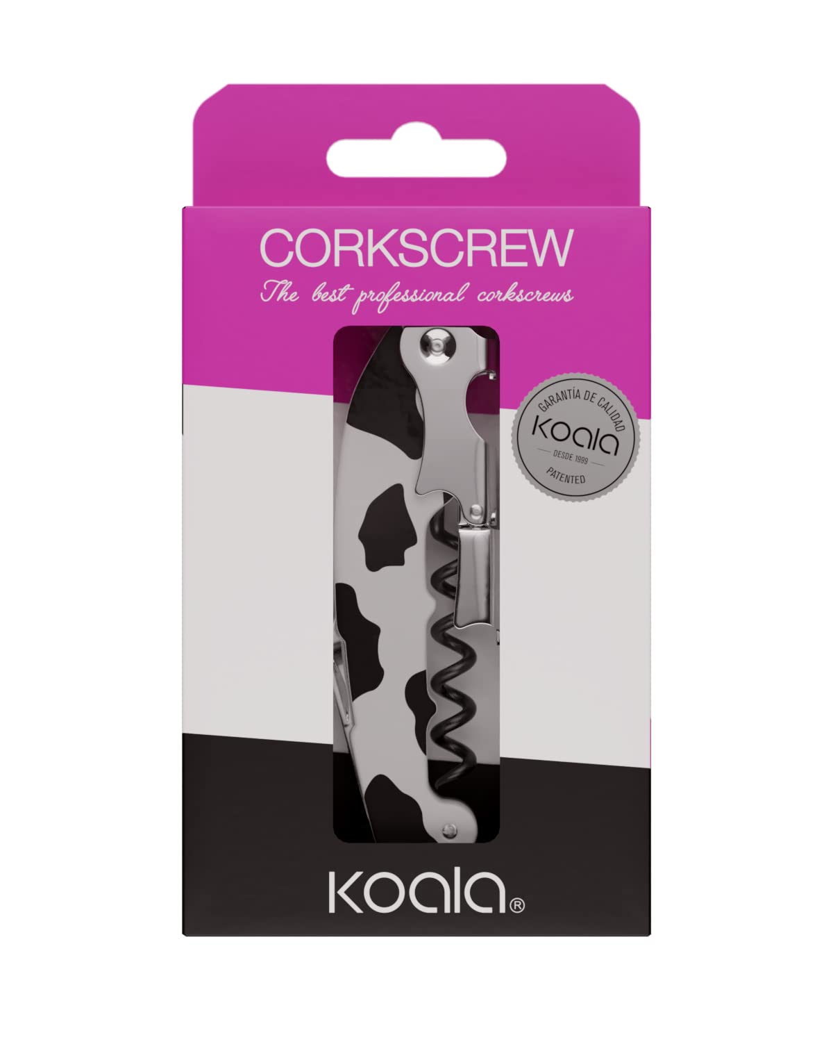 Koala International Corkscrew Cow, Stainless Steel
