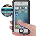 SPARIN iPhone SE Waterproof Case, iPhone 5 / 5S Waterproof, Dust Proof, Snow Proof, Shock Proof Case with Available Touch ID, Compatible with Magnetic Car Mount, and Clear Sound - Black