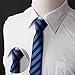 Dan Smith DANF0031 Multicolored Polyester 5cm-width Thin Ties Fitness For Marriage Skinny Ties - 5 Styles Available Classic For Husband