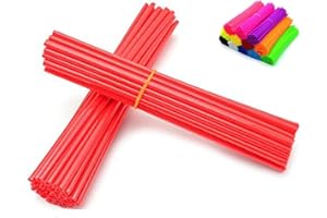 Aura Naturel Bicycle Spoke Skins Wraps BMX MTB Kids Road Mountain Bike Colorful Wheel Decoration-72 Pcs