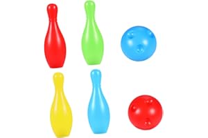 HONMEET Boys and Girls Bowling Toys Plastic Skittle Game Indoor Outdoor Carnival Party Games for Boy Girl Ra