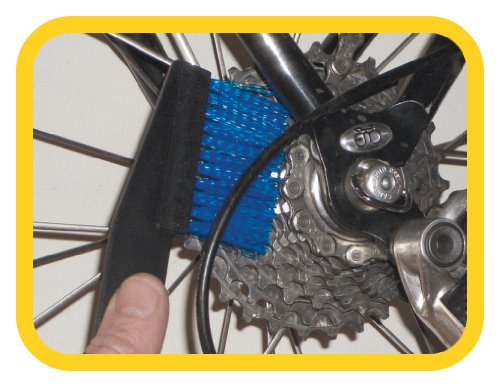 White Lightning Easy Clean Bicycle Chain and Parts Cleaning Brush Kit (2 Piece)