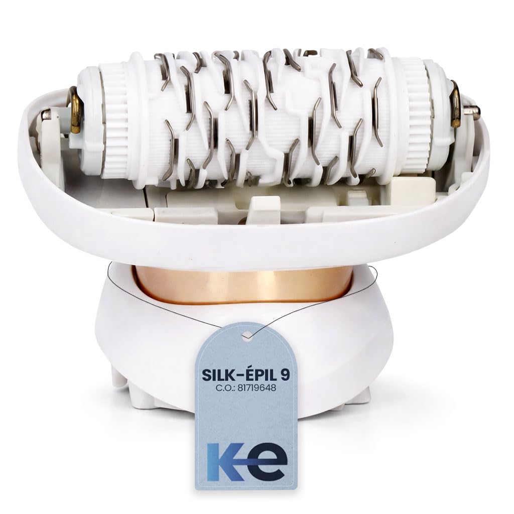 Anakel Home Hair Remover Head 81719648 Compatible with Braun Silkepil 9 Flex | Flexible Head, Micro-Grip Technology with 40 Tweezers | Type 5380