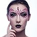 Face Jewelry Stickers, Kapmore 6 PCS Mermaid Face Jewelry Fashionable Removable Rhinestone Tattoo Face Gem Jewel Sticker for Valentine's Day Costume Party (Style 1)