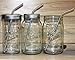 Long Thin Bent Stainless Steel Straws for Quart or Pint & Half Mason Jars, 4 Pack + Cleaning Brush