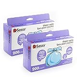 Sassy Disposable Diaper Sacks, 200 Count