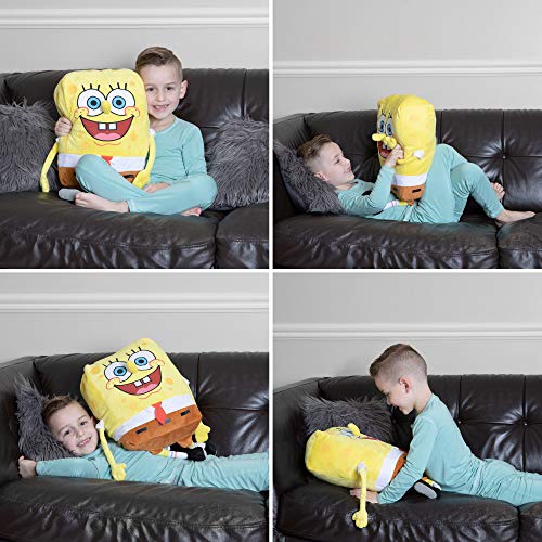 Spongebob Kids Bedding Super Soft Plush Cuddle Pillow Buddy, One Size