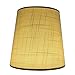 MERIVILLE Set of 5 Off White Linen Clip On Chandelier Lamp Shades, 4-inch by 5-inch by 5-inch