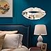 Dreamyth Lip Mirror Wall Decal Sticker Removable Art Mural Vinyl Home Decor DIY (Silver)