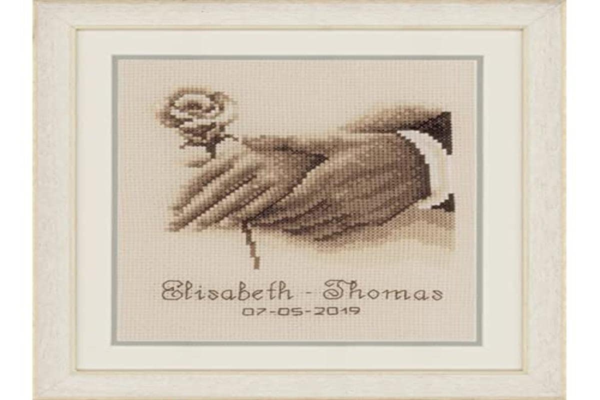 Counted Cross Stitch WDDNG Ring