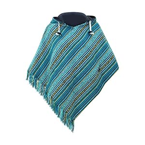 virblatt- cotton poncho dames poncho jas hippie poncho ladies poncho for women Reversible multicolor baja poncho women…