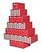 Simply Baked Treasure Box Advent Calendar, Large, Red and Silver Pattern, Heirloom Quality, 2