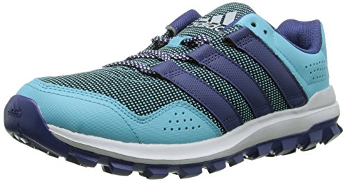 adidas Performance Women's Slingshot Trail Women's Running Shoe,Blue/Raw Purple/Blue,8 M US
