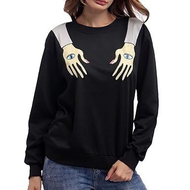 ladies sweatshirts without hood uk