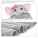 Baby Hooded Towel Upsimples Elephant Baby Towels for Baby Girls 35×35 Inches Ultra Large 500GSM Super Soft Organic Bamboo Baby Bath Towel for Infant Toddler | Baby Girl Shower Gift Photo Shoot Props