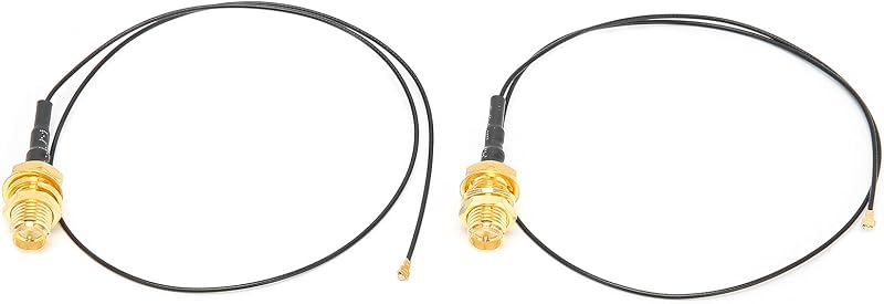 Zunate 2Pcs WiFi Antenna Extension Cable M.2 NGFF RP-SMA to IPX MHF4 30cm