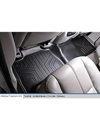 MAXFLOORMAT tapetes de piso para Tahoe   Suburban   Yukon   Denali y modelos XL (2007 2014) set completo color negro.