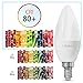Litake E12 LED Bulb, 60W Equivalent Candelabra Bulb, 2700K Warm White Non-Dimmable Candle Light Bulbs for Chandelier, Pack of 6